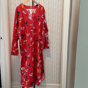 Women's 1X Cats 🐱 Purr-Fect Cotton Sleep-shirt NWOT